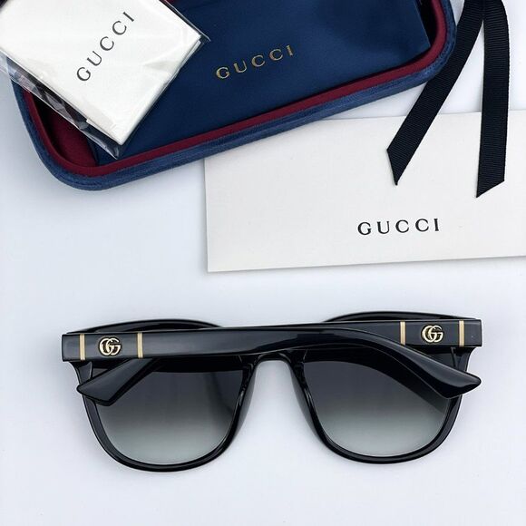 NEW Gucci GG1122SA 001 Black Grey Gradient Women Sunglasses main image 4